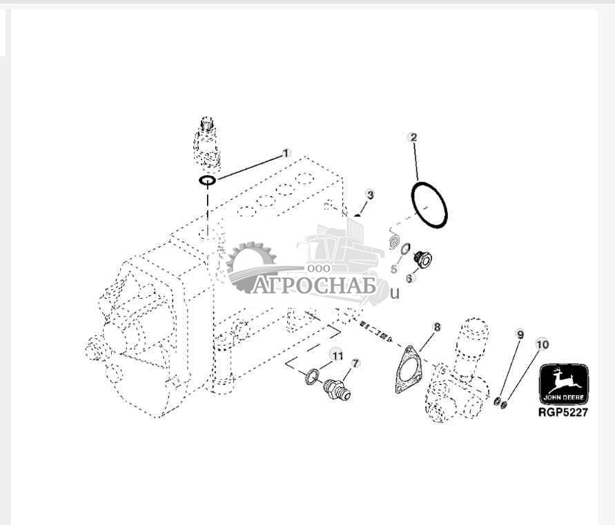 Fuel Injection Pump Housing Connectors (6081) ( 